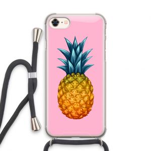 Grote ananas: iPhone 8 Transparant Hoesje met koord