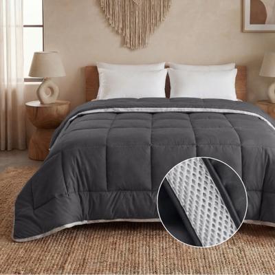 Sale: -43% | Wasbaar Lazy Dekbed Zonder Overtrek - Zonder Overtrek - 3D Air - Antraciet - Dekbed-Discounter.nl