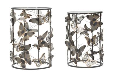 TAFEL FARFALLE SET 2ST CM 41,3X55-35X50,3
