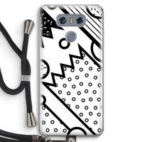 Pop Art #4: LG G6 Transparant Hoesje met koord