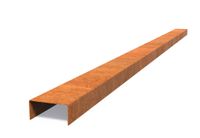 Cortenstaal overzetprofiel recht 230x10,4x5cm. Cortenstaal overzetprofiel recht 230x10,4x5cm.