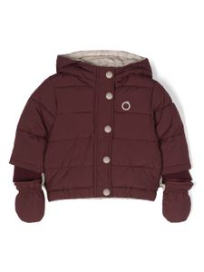 TRUSSARDI JUNIOR doudoune à logo imprimé - Violet