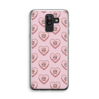 Chicks before dicks: Samsung Galaxy J8 (2018) Transparant Hoesje