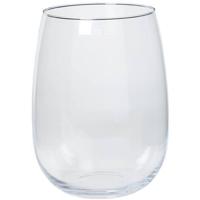 Vaas Julia - wijd uitlopende hals - transparant glas - 40 cm