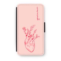 Blooming Heart: iPhone XS Flip Hoesje