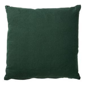 Dutch Decor - LINN - Sierkussen 45x45 cm - 100% linnen - effen kleur - Mountain View - donkergroen