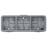 Legrand BTicino Plexo IP55 opbouwbak inbouwschakelmateriaal kunststof, grijs, samenstelling - thumbnail