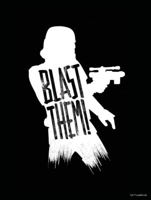 Kunstdruk Star Wars Silhouette Quotes Stormtrooper 30x40cm