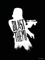 Kunstdruk Star Wars Silhouette Quotes Stormtrooper 30x40cm