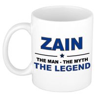 Naam cadeau mok/ beker Zain The man, The myth the legend 300 ml - Naam mokken