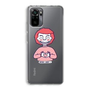 Hartje: Xiaomi Redmi Note 10 Pro Transparant Hoesje