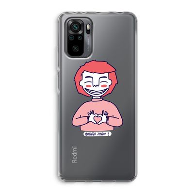 Hartje: Xiaomi Redmi Note 10 Pro Transparant Hoesje