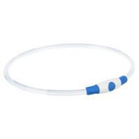 Trixie lichtgevende halsband usb flash light oplaadbaar tpu blauw