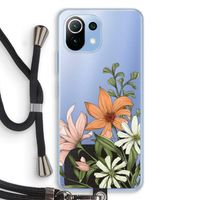 Floral bouquet: Xiaomi Mi 11 Lite Transparant Hoesje met koord