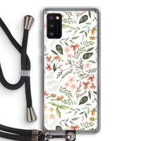 Sweet little flowers: Samsung Galaxy A41 Transparant Hoesje met koord