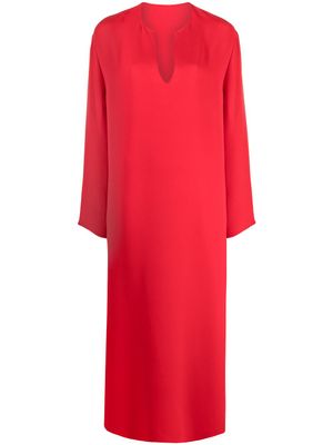 Valentino Garavani robe longue à décolleté plongeant - Rouge