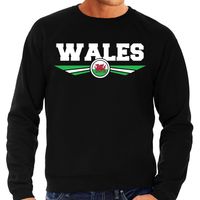 Wales landen sweater / trui zwart heren