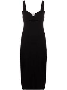 Roland Mouret robe mi-longue à découpe - Noir