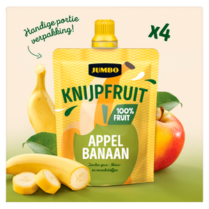 Jumbo Knijpfruit Appel Banaan 4 x 90g