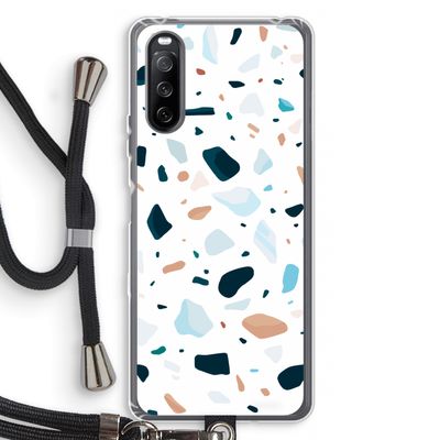 Terrazzo N°13: Sony Sony Xperia 10 III Transparant Hoesje met koord