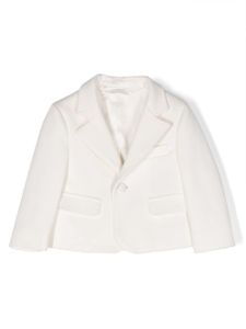 Dolce & Gabbana Kids blazer à simple boutonnage - Blanc