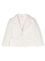 Dolce & Gabbana Kids blazer à simple boutonnage - Blanc