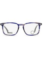 BOSS lunettes de soleil à monture rectangulaire - Bleu