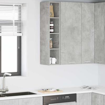 Hangkast Riga Beton Grijs 20 x 29,5 x 100 cm Bewerkt hout Hangkast Riga Beton Grijs 20 x 29,5 x 100 cm Bewerkt hout