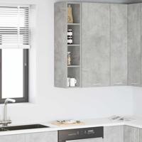 Hangkast Riga Beton Grijs 20 x 29,5 x 100 cm Bewerkt hout