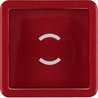 Berker 1295 veiligheidsplaatje voor stopcontacten Rood - thumbnail