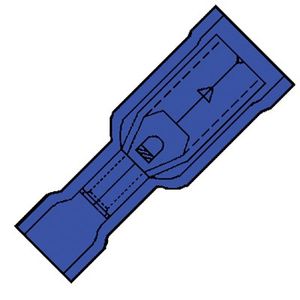 Geïsoleerde Rondstekerhuls 5mm voor draad 1,5-2,5 mm2 100 stuks klemko 100450