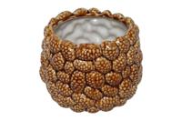 Decostar Countryfield Vaas ro Pine cone L bruin