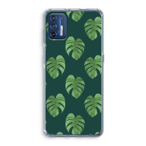 Monstera leaves: Motorola Moto G9 Plus Transparant Hoesje