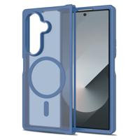 Lunso Samsung Galaxy Z Fold 7 slank backcover hoesje met MagSafe ondersteuning - Blauw
