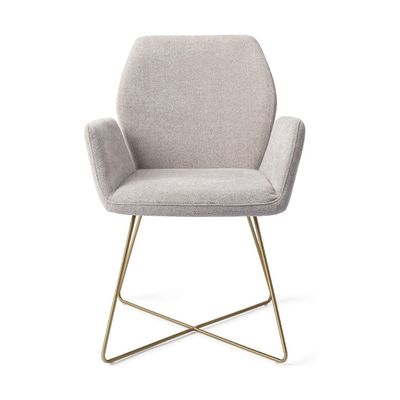 Jesper Home Misaki eetkamerstoel Pretty Plaster cross gold