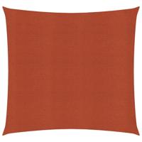 VidaXL Zonnezeil 160 g/m² vierkant 3,6x3,6 m hdpe terracottakleurig