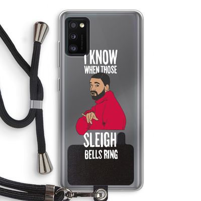 Sleigh Bells Ring: Samsung Galaxy A41 Transparant Hoesje met koord