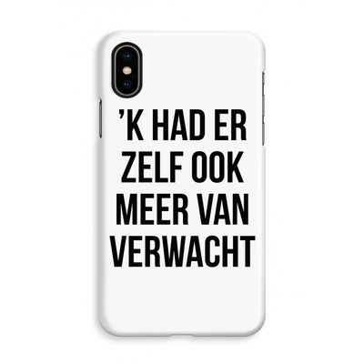 Meer verwacht: iPhone X Volledig Geprint Hoesje