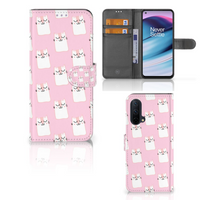 OnePlus Nord CE 5G Telefoonhoesje met Pasjes Sleeping Cats - thumbnail