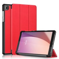 Lunso - Lenovo Tab M8 Gen 4 (8 inch) - Tri-Fold Bookcase hoes - Rood