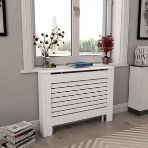 Radiatorombouw 112x19x81,5 cm MDF wit