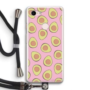 Dancing avocados: Pixel 3 Transparant Hoesje met koord