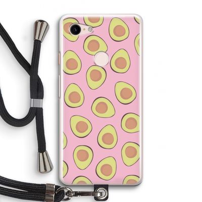 Dancing avocados: Pixel 3 Transparant Hoesje met koord