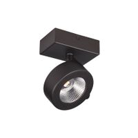 BC0031 LED-opbouwspot 1x10W 2700K Dimbaar Zwart