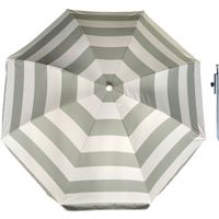 Parasol - zilver - D160 cm - incl. draagtas - parasolharing - 49 cm - thumbnail