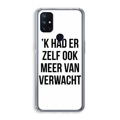 Meer verwacht: OnePlus Nord N10 5G Transparant Hoesje
