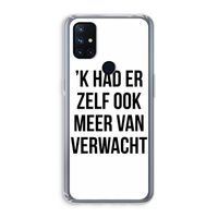 Meer verwacht: OnePlus Nord N10 5G Transparant Hoesje