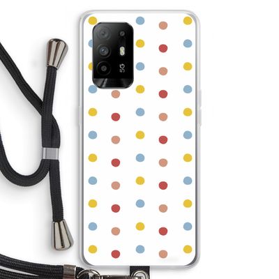Bollen: Oppo A94 5G Transparant Hoesje met koord