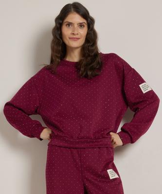 glitter trui mouwlabel