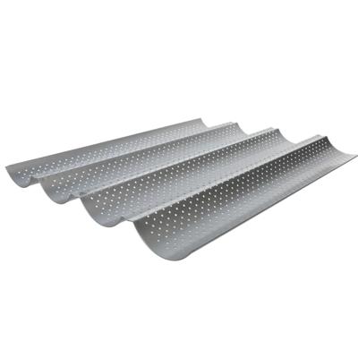 Bakvorm voor stokbroden - L38 x B33 cm - 4 rijen - stokbroodvorm
